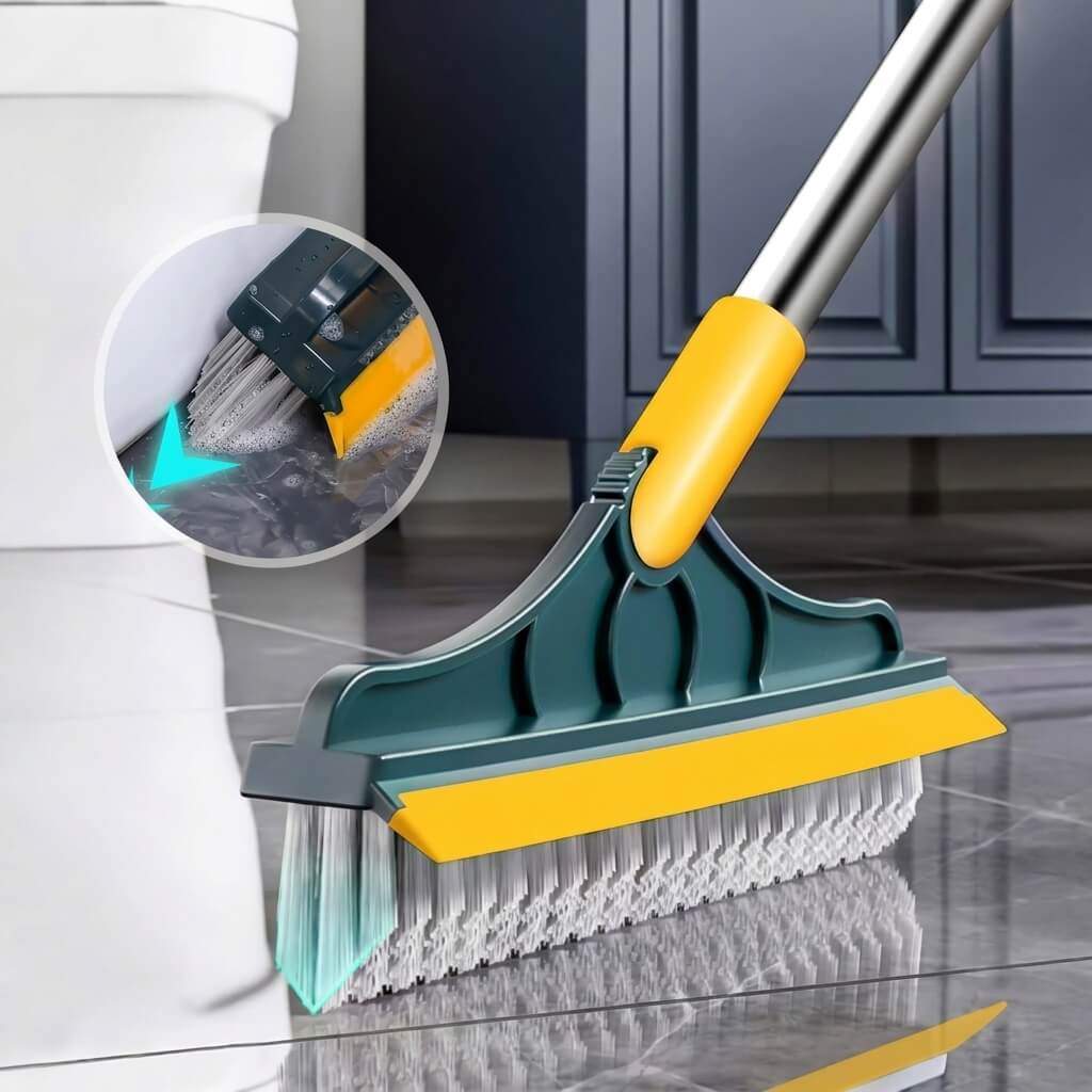 2-in-1 Rotating Floor Cleaning Brush – Multipurpose Scrubber - Homigo