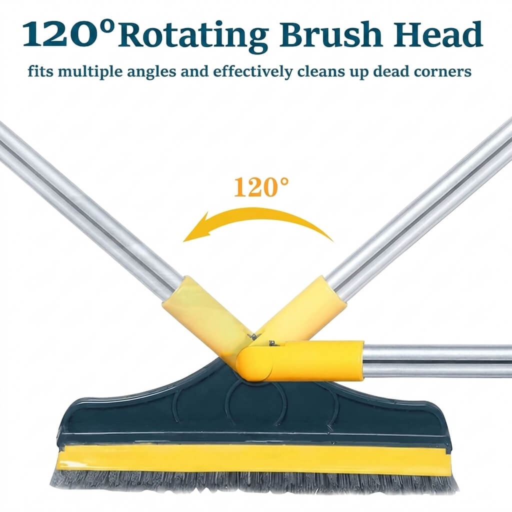 2-in-1 Rotating Floor Cleaning Brush – Multipurpose Scrubber - Homigo