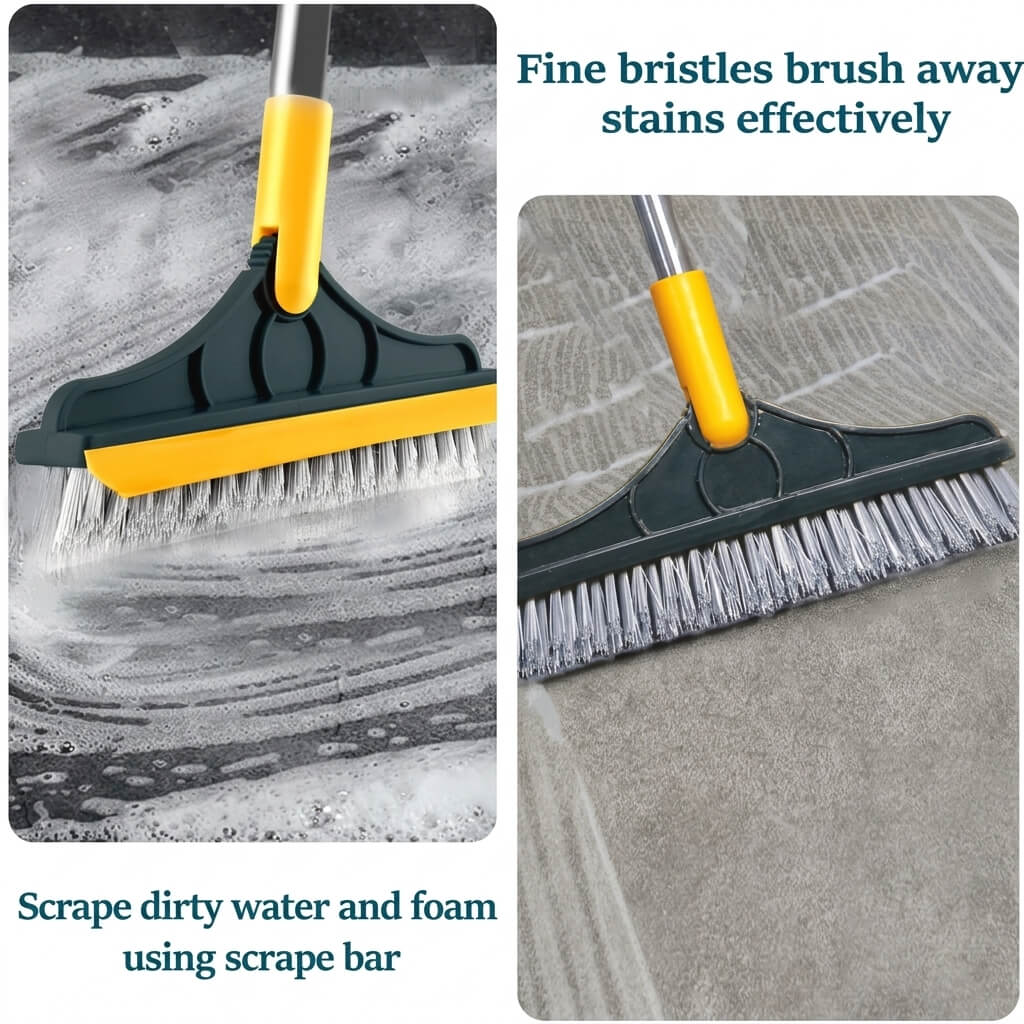 2-in-1 Rotating Floor Cleaning Brush – Multipurpose Scrubber - Homigo