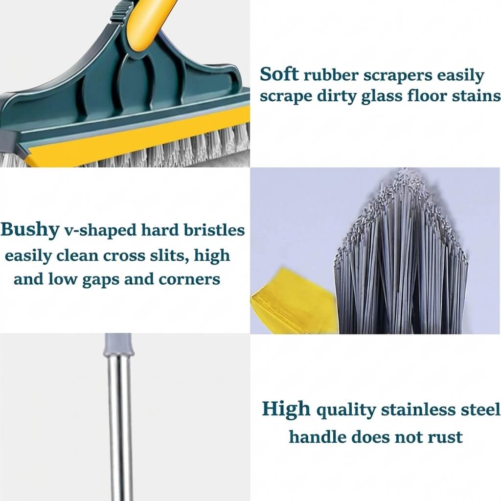 2-in-1 Rotating Floor Cleaning Brush – Multipurpose Scrubber - Homigo