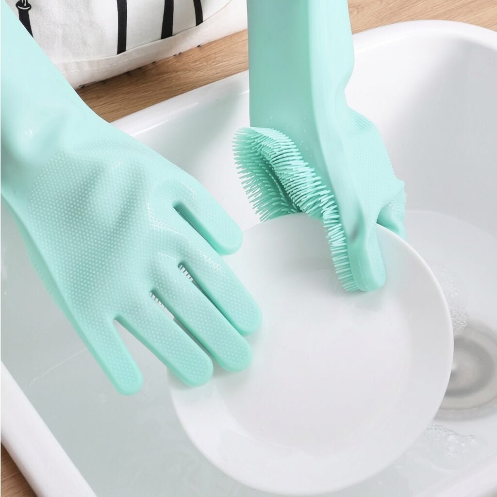 Silicone Dish Washing Gloves – Reusable Cleaning Gloves - Homigo