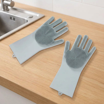 Silicone Dish Washing Gloves – Reusable Cleaning Gloves - Homigo