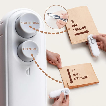 Portable Mini Bag Sealing Machine – Rechargeable Heat Sealer - Homigo