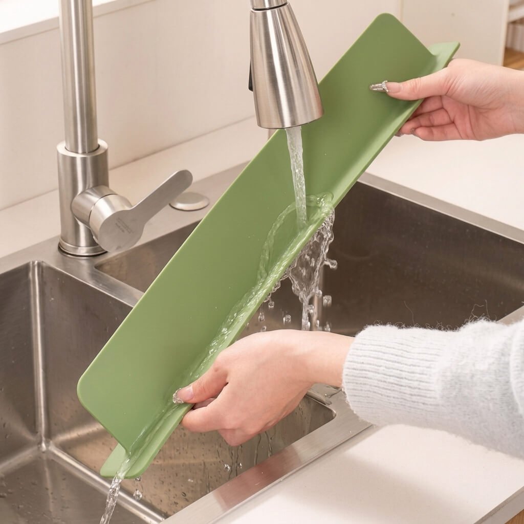 Flexible Silicone Sink Splash Guard – Water Splash Protector - Homigo