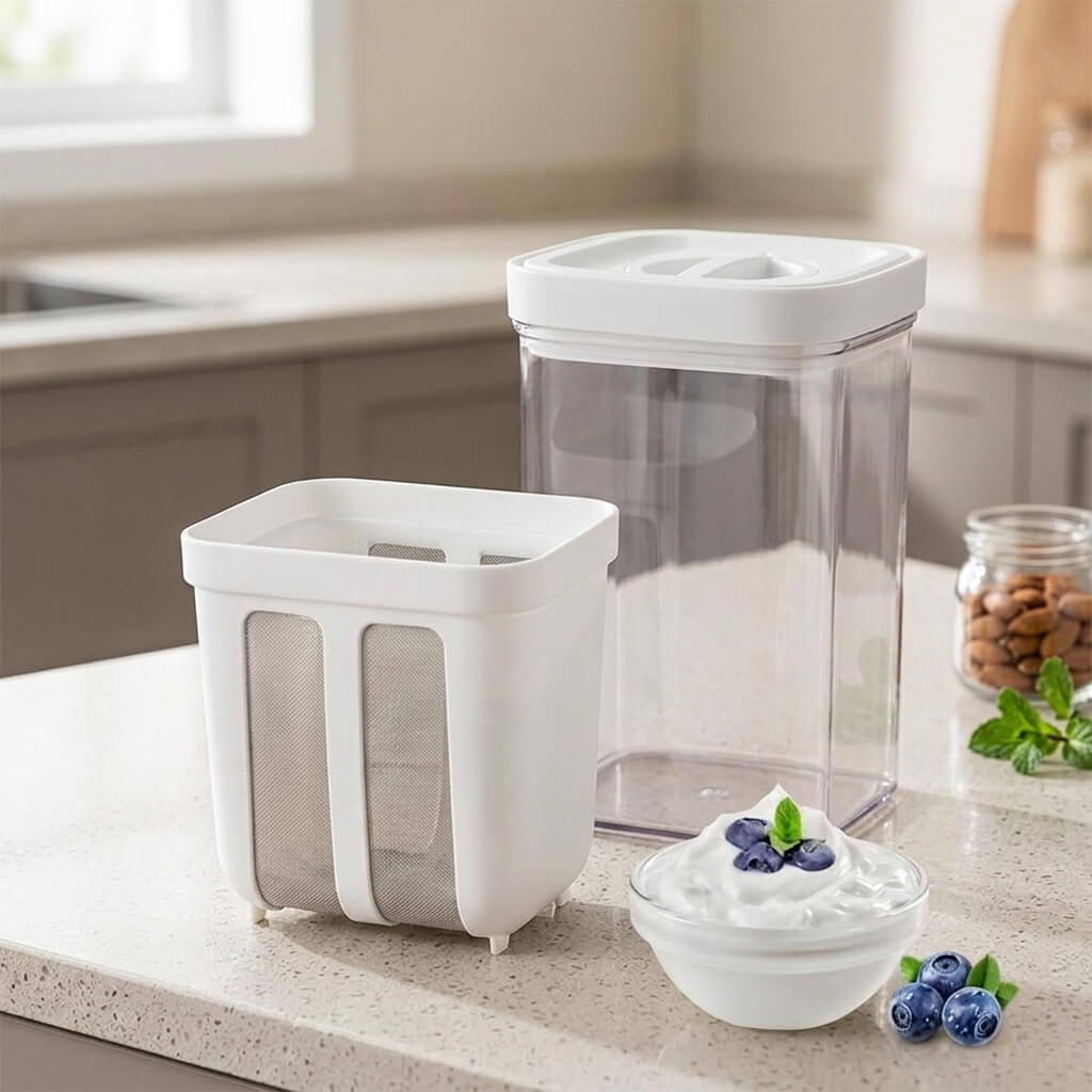 1100ML Greek Yogurt Maker & Hung Curd Strainer | Mesh Filter Yogurt Maker - Homigo
